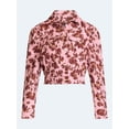 thumbnail image 6 of Scoop Women’s and Women's Plus Cropped Trucker Jacket with Puff Sleeves, Sizes XS-4X, 6 of 7