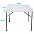 thumbnail image 2 of Amazing for Folding Table White Plastic Folding Table Portable Long Foldable Tables Indoor Outdoor Picnic Camping Fold Table Party Table (3 FT), 2 of 18