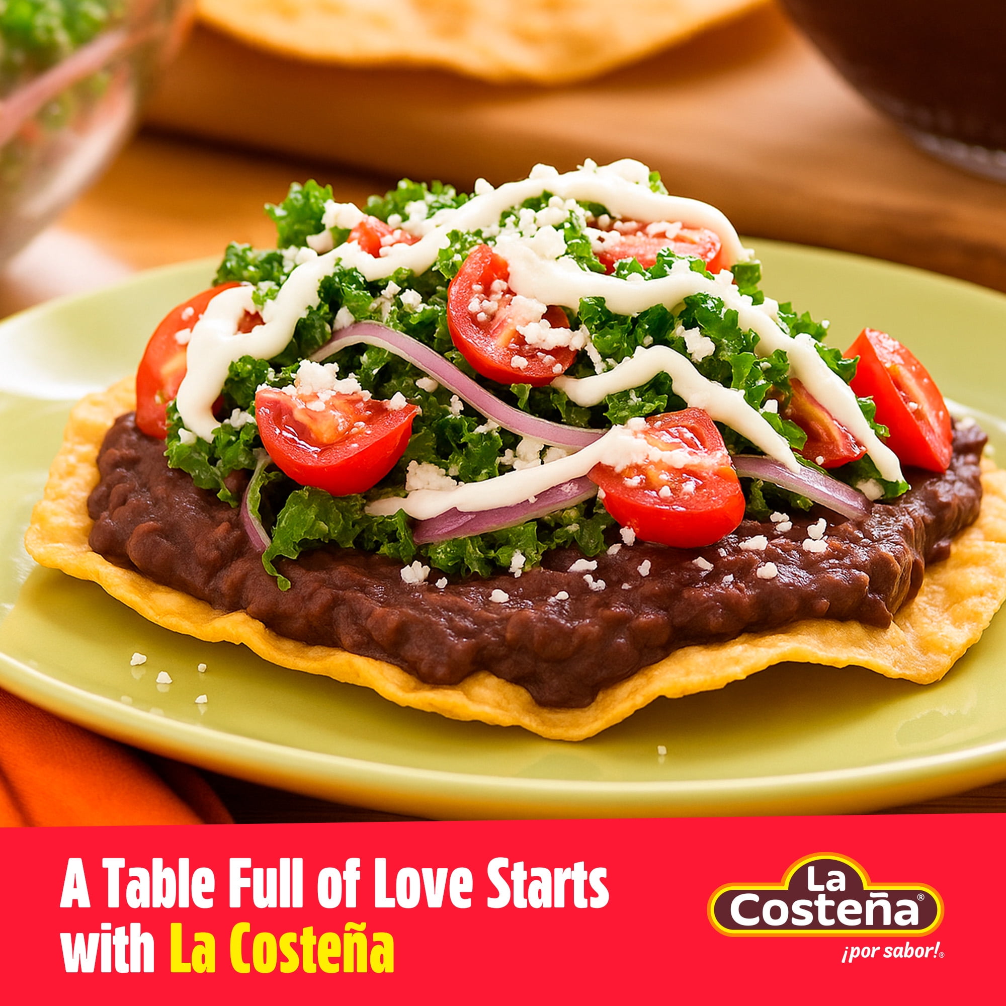 (12 pack) La Costeña Canned Refried Black Beans, 20.5 oz