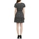 thumbnail image 3 of INSPIRE CHIC Vestido A-Line con Mangas de Volante Floral y Cintura Elástica en Azul Marino, 3 of 7