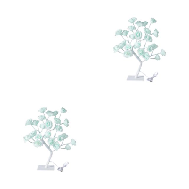 Cateissary Luces de Navidad - Luces de árbol de rosas simuladas - Sensación única de vacaciones Puede libremente y forma a cada rama Luces LED Tipo6 2Conjunto