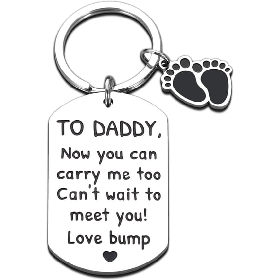 New Dad Keychains Gifts for Expectant Dads Pregnancy Baby Announcements Gifts for Him Soon to be Dads Gifts for Men First Time Dads Gifts for New Moms Christmas Father's Day