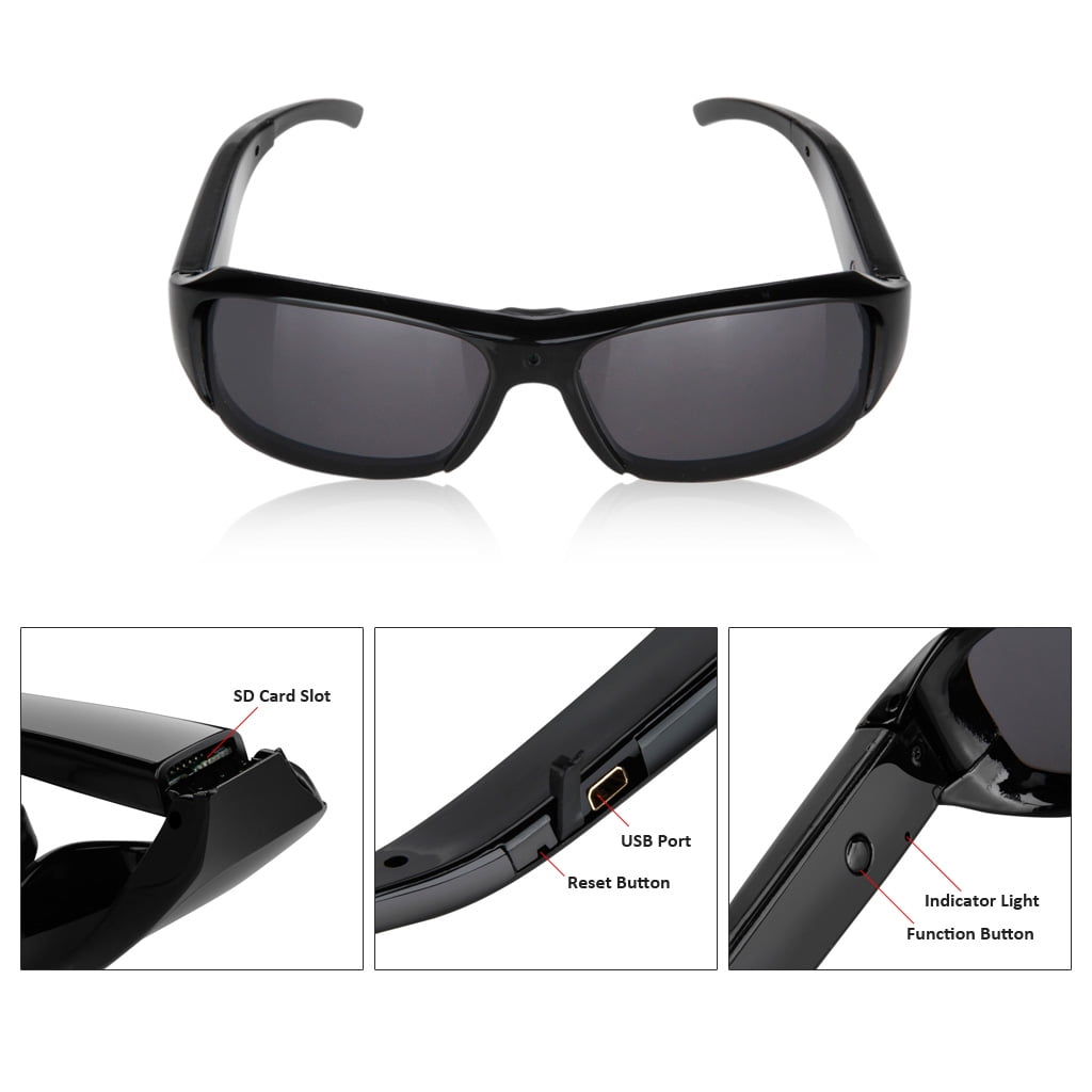 HD 1280*720P  Spy Sunglasses sports video camcorder mini DV Wearable camera 