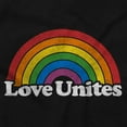 thumbnail image 5 of Vintage Love Unites Pride Rainbow Zip Up Hoodie Men's Women's Brisco Brands X, 5 of 6
