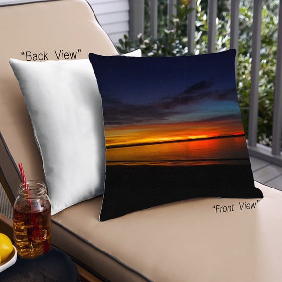 Ahgly Company Color Focus Color Gradient Outdoor Throw Pillow, 18 inch by 18 inch