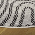 thumbnail image 3 of Safavieh Temple Sefton Abstract Area Rug, Ivory/Gray, 6'7" x 6'7" Round, 3 of 10