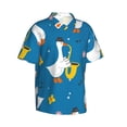 thumbnail image 2 of Disketp Hawaiian Shirts For Men,Cartoon Goose Print Mens Casual Short Sleeve Button Down Shirts Beach Shirt, 2 of 8