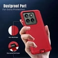 thumbnail image 4 of Entronix Heavy Duty Case Compatible with Moto G Power 2025, Shockproof Dustproof Protective Hard Cover, Red, 4 of 6