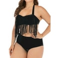 thumbnail image 4 of YouLoveIt Women Plus Size Two-Piece High Waist Bikini Set Swimsuit Swimwear Summer Swimwear Crop Top Swimming Bathing Suit Plus Size Swimdress, 4 of 6