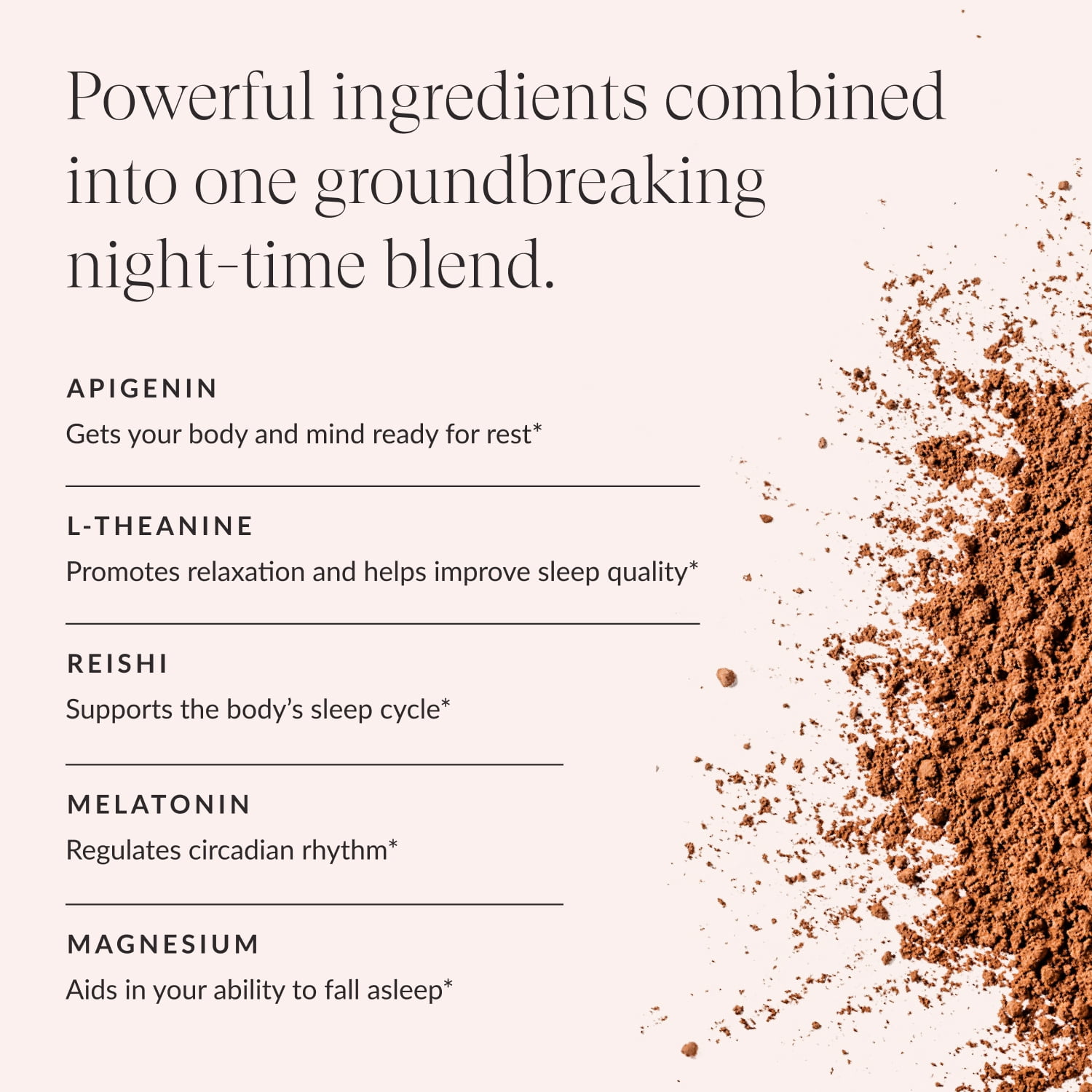 Beam Dream Sleep Powder – Calming Nighttime Cocoa with Magnesium & Apigenin, 30 Servings