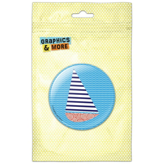 Sailboat Nautical Theme Wedding Bon Voyage Pinback Button Pin Badge