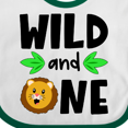 thumbnail image 4 of Inktastic Wild and One Cute Lion Birthday Boys or Girls Baby Bib, 4 of 4