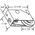 thumbnail image 2 of Crossly Roller for Sliding Glass Doors | Roller Replacement for Patio Glass Door Repair | Door Roller Hardware | Steel - Precision Bearing Wheel (DR-137-SP), 2 of 7