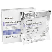 McKesson 2206 Xeroform Petrolatum Dressing Bismuth Tribromophenate Sterile 4 in. X 4 in. (Box of 25)