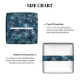 thumbnail image 6 of Leather Tissue Box Cover Square - Blue and White Gradient Snowflake Waterproof Tissue Box Holder Paper Case Organizer Dispenser for Modern Home Office Room Home Bathroom Decor, 6 of 7