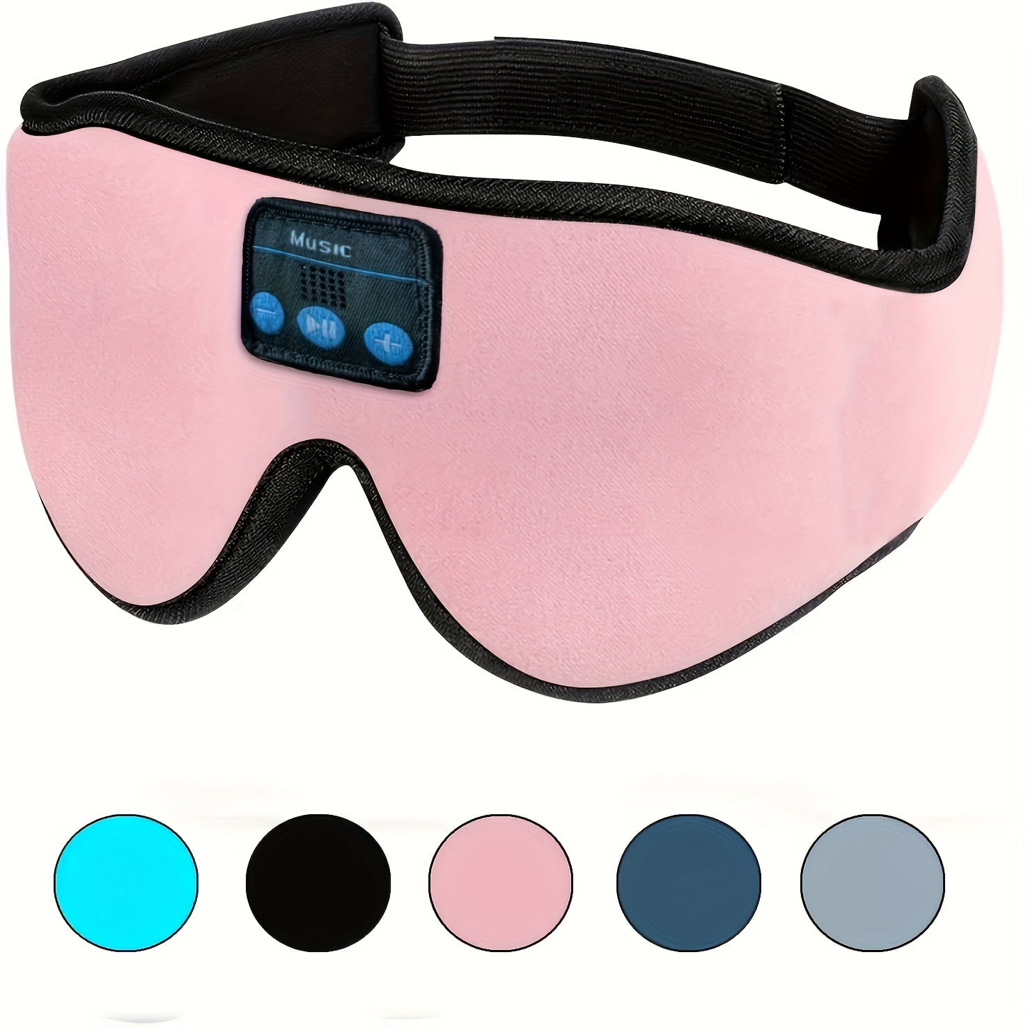 1pc Sleep Mask With BT Headphones, LC-dolida Sleep Headphones Sleep Mask 3D Sleeping Headphones For Side Sleepers Best Gift And Travel Essential