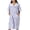 Lavender, variant on Women's Short Sleeve Woven Snap-Front Closure Floral Embroidery Housecoat Duster Lounge Nightgown, Teal Large