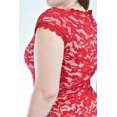 thumbnail image 4 of Vestido de encaje Roman Fashion /Tallas Extras, 9791 (Rojo) rojo 38, 4 of 6