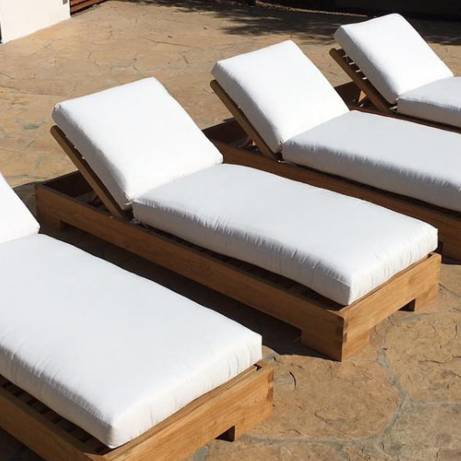 IKsun Teak Teak Outdoor Chaise Lounger with Cushion - Walmart.com -
Walmart.com