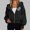Black, variant on Hooded Winter Coats for Women Long Sleeves Trendy Heart Printed Sweatshirts White Fall Full Zip Lightweight Jacket,S