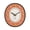 Orange, variant on Indoor Decoration Wall Clock Living Room Corridor Study Room Personalized and Creative Color Modern Clock, 33.5 * 38cm