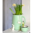 thumbnail image 7 of Novomoskovsjka Posuda Mint Coolness 5-Pint Enamel Pitcher 2.6 Qt (2.5 L) Enameled Steel Water Pitcher Vintage Style Jug for Juice Lemonade Milk Serving Pitcher for Home & Kitchen, Mint Green, 7 of 7
