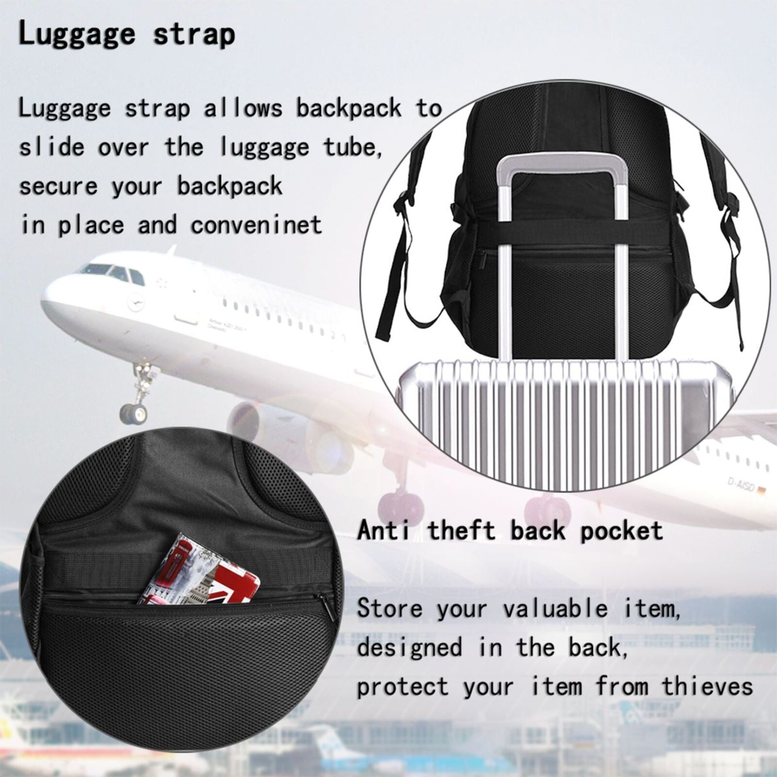 Ratiio Cute Prairie Cow Print Travel Laptop Backpack,Slim Sturdy Laptops Backpack with USB Charging Port, Water Resistant College School Computer Bag