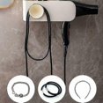 thumbnail image 1 of Hair Dryer Rack Bathroom Hair Dryer Organizer Shelf Holder With Hook Cosmetics Bathroom Storage Rack (white), 1 of 5