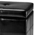 thumbnail image 2 of Safavieh Large  Maiden Tufted Leather Storage Bench in Black, 2 of 4