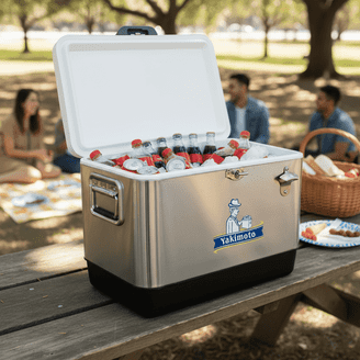 STAKOL 79 Quart Portable Cooler, Leak-Proof, 100 Cans Ice Chest