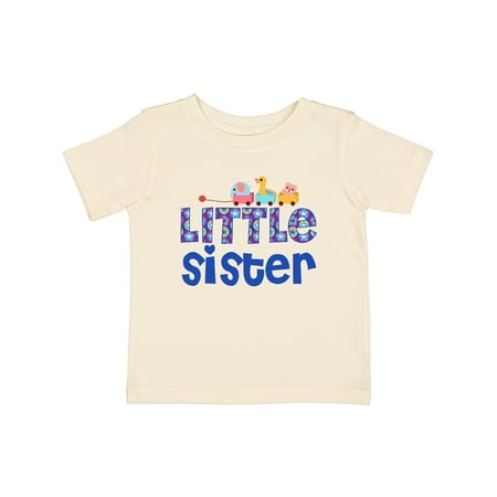 

Inktastic Toy Train Little Sister Gifts Gift Baby Girl T-Shirt