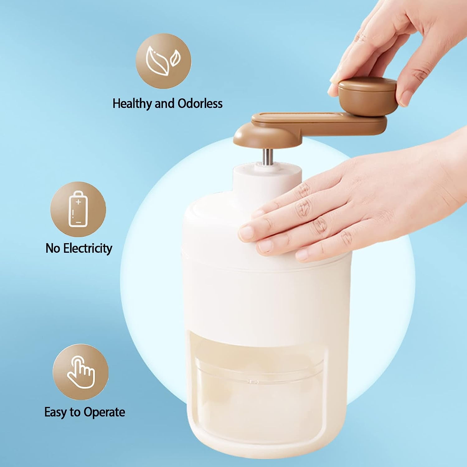 Ice Shaver Snow Cone Crusher Advanced Manual Household Kitchen Utensils and a Freezing Mold for Making Smoothies