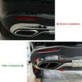 thumbnail image 2 of Exhaust Pipe Muffler Cover, Scratch  Exhaust Tail Pipe Cover Trims Easy Installation Strong Protection  For GLC-Class X254, 2 of 7