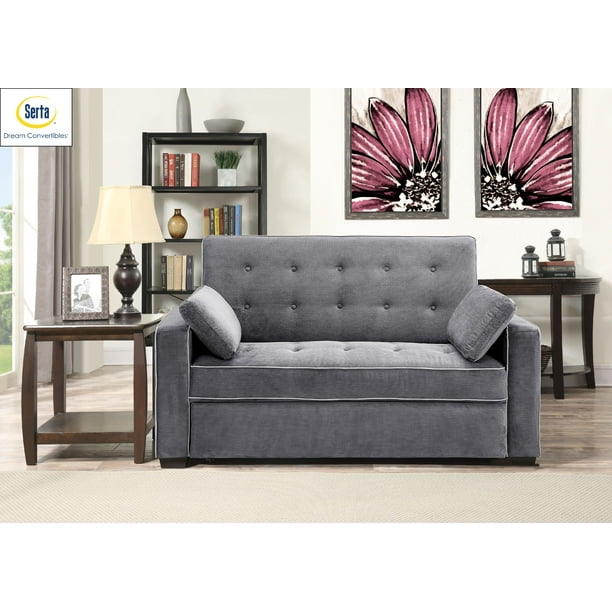 Mainstays contempo tufted futon couch, multiple colors. serta monroe full sofa bed charcoal