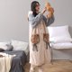 thumbnail image 1 of Camisón de forro polar coral con capucha de Sullivan de invierno, pijama grande con fresas para perro Gui, ropa de hogar gruesa con ojos grandes, 1 of 5