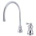 thumbnail image 1 of Kingston Brass KS3811BLLS Single Handle Widespread Kitchen Faucet, 1 of 2