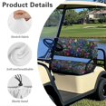 thumbnail image 6 of HUIACONG Rainbow Mushrooms Universal Golf Cart Seat Covers 2 Piece for 2 Passenger Golf Cart 2-Seater Club Car DS/Precedent, Easy to Install Washable Golf Cart Seat Covers 2 Pack, 6 of 7