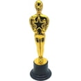 thumbnail image 5 of Gold Award Trophies (12 Pack) (6 Inches) Bulk Golden Plastic Statues. Standing Man Award Holding a Large Star Trophy for Movie Ceremony, 5 of 8