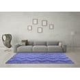 thumbnail image 3 of Ahgly Company Indoor Square Southwestern Blue Country Area Rugs, 4' Square, 3 of 4