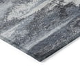 thumbnail image 4 of HomeRoots 612513 9 x 12 ft. Gray & Silver Abstract Washable Indoor & Outdoor Rectangle Area Rug, 4 of 5