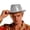 Silver, variant on Shiny Metallic Cowboy Hat for Stage Performance Festival Celebration Themed Party Events One Size Silver