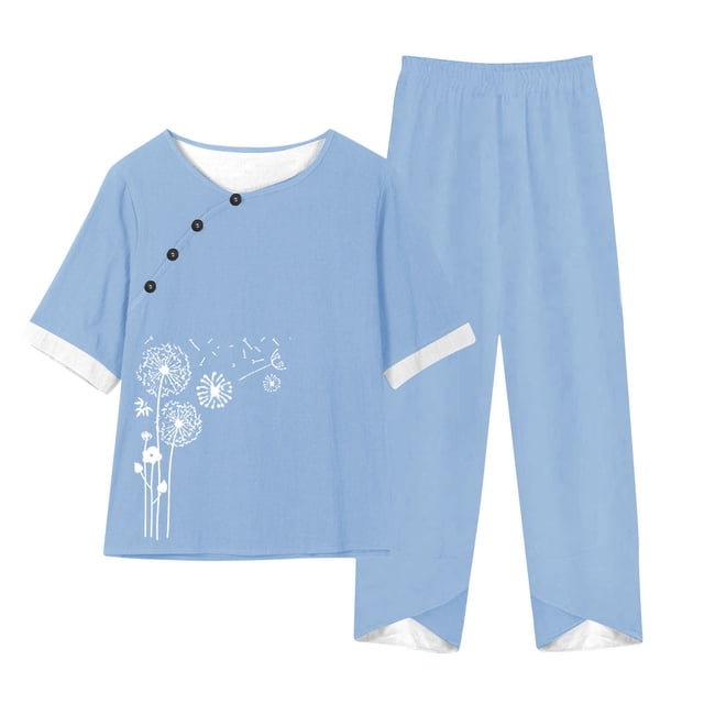 Conjunto Corto para las Mujeres Casual Deportivo Traje de Deporte Sudadera Y Pantalones de Dos Piezas