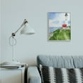 thumbnail image 2 of Stupell Industries Beach Cliff Lighthouse Ocean Overlook Landscape Grey Framed, 16 x 20, Design by Melissa Hyatt LLC, 2 of 5