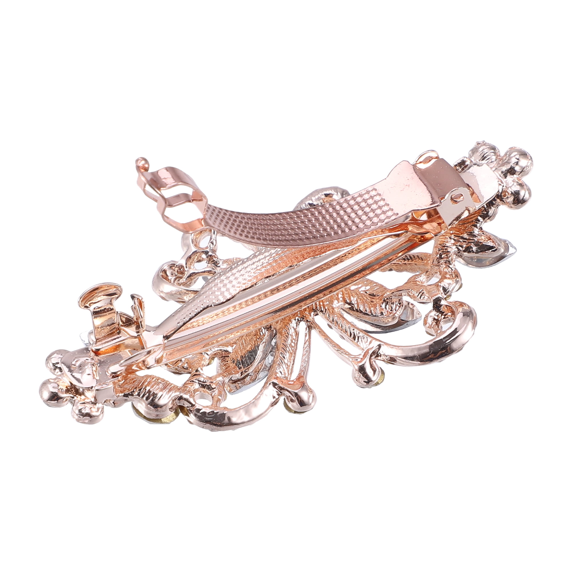 Unique Bargains 3Pcs Hair Barrettes Sparkly Rhinestones Hairpin