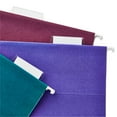 thumbnail image 4 of Pen+Gear Hanging File Folders, Letter Size, 1/5 Cut Tabs and Inserts, 25 Count, Assorted Jewel Tone, 4 of 4