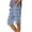 Y-Blue, variant on Womens Summer Shorts with Pockets High Waist Polka Dot Side Slit and Button Five Quarter Shorts