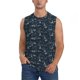 thumbnail image 1 of Balery Romantic Eiffel Tower Camisetas sin mangas para hombre, absorbe la humedad y protege contra el mal olor.-XX-Large, 1 of 7
