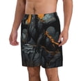 thumbnail image 2 of Fotbe Full Moon Black Dragon Trajes de Baño Estampados para Hombre, Shorts de Verano de Secado Rápido, Ropa de Playa, Bañadores-3X-Large, 2 of 6