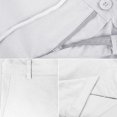 thumbnail image 4 of Dellytop Men's Linen Solid Color Shorts Casual Straight Pants White L, 4 of 5