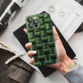 thumbnail image 6 of Compatible with iPhone 13 Pro Max Case with Camera Lens Protector, Cute 3D Plaid Design iPhone 13 Pro Max Phone Case for Women Girls, Soft TPU Shockproof Protective Cover 13 Pro Max Green, 6 of 7